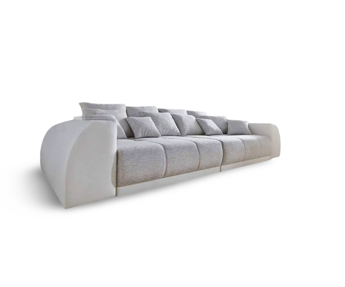 Canapea extensibilă dumonde cu 2 lăzi de depozitare si sezut confortabil din spuma HR, Big Sofa Verona 310x100 cm Fabrica