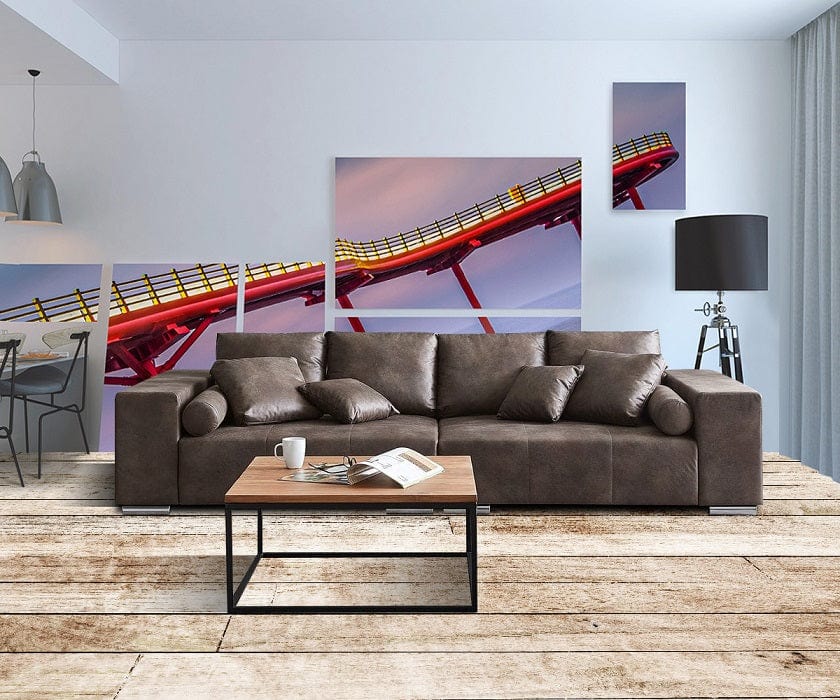 Canapea extensibilă cu ladă de depozitare Marbela Braun XXL 290x110 cm | Dumonde Furniture & Deco Concept.